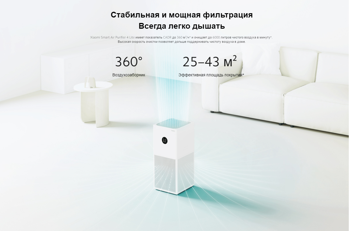 Xiaomi Smart Air Purifier 4 Lite (AC-M17-SC)